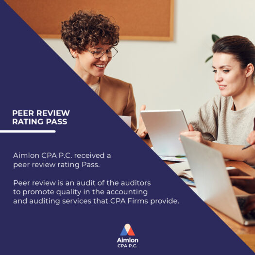 Aimlon CPA P.C. received a peer review rating Pass. 